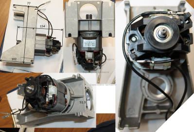 Картер в сб. с электродвигателем и шкивом. КПБ 160