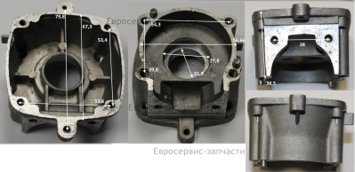 Картер двигателя крышка задняя H38 d28-подш.-d22-манж. Т+ТР-E10: T26.+Р