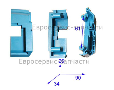 Корпус крепления батареи аккумуляторной (правый)